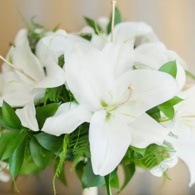 white casablanca lily bouquet Elegant Lilies (Addon) – Rose Farmers
