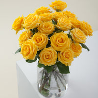 Yellow Bright Long Stem Roses