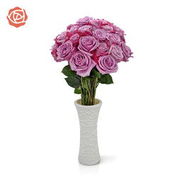 Bouquet of Lavender Magenta Bi-Color Roses